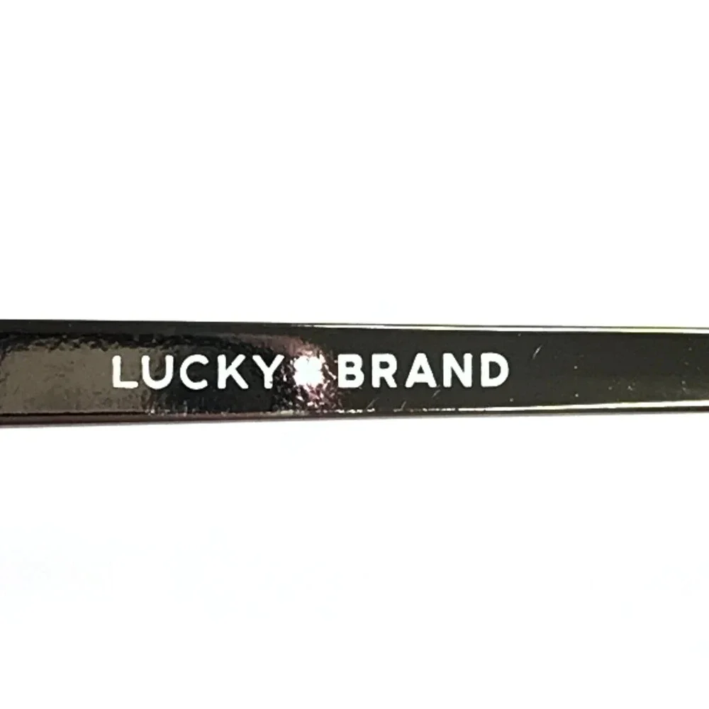 Lucky Brand Eyeglasses Frames D108 BURGUNDY Red Silver Cat Eye 52-17-140
